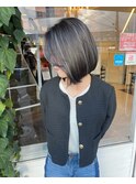 ボブ×コントラストハイライト