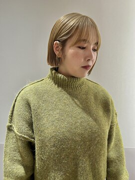 マイル 渋谷(mile) 【SATSUKI】ミニボブ / まろやかブロンド