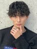 【秋山限定】メンズカット+波巻きパーマ+前処理トリートメント付き　￥11000