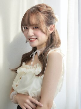 アンニュ(annuy) 【annuy_shioriベージュカラー×ハーフアップarrange♪