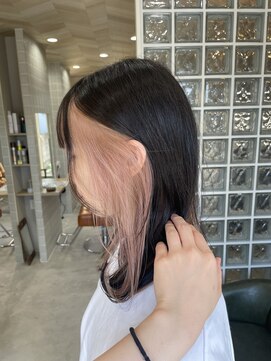 ボアップ 難波店(boappu) #ミルクティーベージュ#ミルクティーカラー#インナーカラー