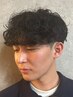 メンズカット(クイックスパ付)＋シャドウパーマ￥10,230#メンズマッシュ#眉毛