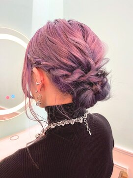 クレビア 名古屋(CreBiA) ヘアセット/お呼ばれスタイル/編み込みお団子