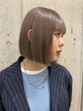 サンク 原宿 表参道(cinq) ハイトーンミルクティーグレージュ明るめアッシュベージュ2030代