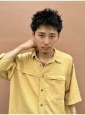 スパイキーショート/パーマ/眉毛