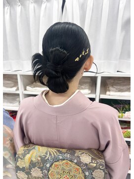 ワァームブライダル(Wa-fam Bridal) リボンシニヨン×カチモリ