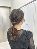long  hair arrange