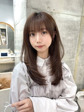 ロンドウル 熊本(Lond ulu) ミディアムヘア/暗めカラー/デザインカラー/韓国ヘア/髪質改善