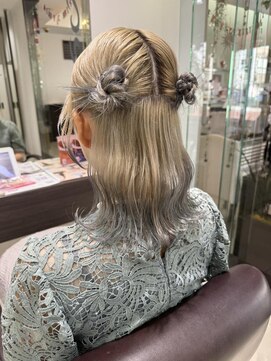 クロップ エス 茅ヶ崎本店(crop es) ハーフアップアレンジ