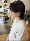 メンズヘア/センターパート/刈り上げなし