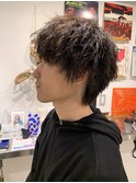 縦落ちツイストパーマ