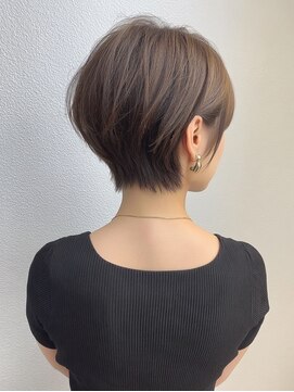 シュモレ フェリーク 検見川店 ピンクベージュ/アンブレラカラー/クールショート/前髪/新検見川