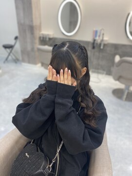 ヘア サロン クラン 東心斎橋店(hair salon clan) 編み上げハーフツィッター