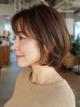 サンタフェ 豊田店(Santa'Fe) 白髪ぼかしカラー/脱白髪染め/グレイカラー/レイヤーカット