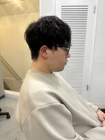 メンズカット バイ ソイクフ(メンズカット by SOY-KUFU)&nbsp;メンズマッシュ波巻きパーマニュアンスパーママッシュ/東伏見
