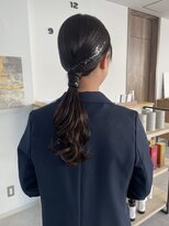 ウル 岡山駅店(ULu.)&nbsp;結婚式ヘア二次会ヘア編みおろしカチモリシニヨン岡山ヘアセット