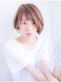 ショートバングのひし形ボブ☆relian青山