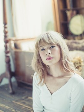 ヘアメイク パッセージ 千歳船橋店(hair make passage) 外国人風ハイトーン×ロング