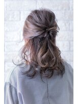 ヘアーアートシフォン 池袋西口店(Hair art chiffon)&nbsp;ブルージュ斜めバング無造作大人前下がりボブトリートメント花嫁