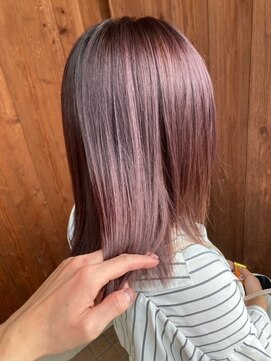 リミックス 飯塚店(Remix) 艶ミディアム×ラズベリーカラー◎20代30代40代