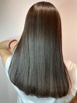 ジュジュル 稲毛本店(jujur)&nbsp;透明感カラー/ロング/カーキグレージュ/大人かわいい【稲毛】