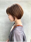 伸ばしかけショートボブ