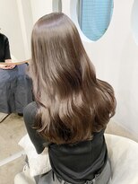 レア 表参道(L'ea)&nbsp;☆黒髪クラゲヘアーオリーブグレー小顔ココアベージュ