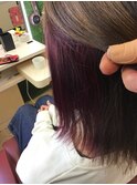 外ハネ、インナーカラー