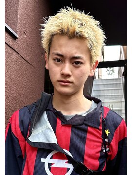 ナループロアオハナ(Nalu pu loa ohana) スパイキーショート/金髪ベリーショート/ブロンドショート