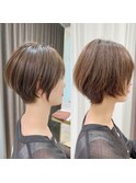 絶壁解消/大人可愛い/ひし形/小顔/30代40代◎ショートボブN