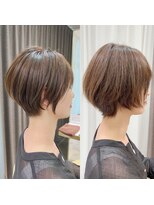 絶壁解消/大人可愛い/ひし形/小顔/30代40代◎ショートボブN