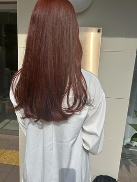 ジェムバイアルテフィーチェ(gem by artefice) オレンジカラー×ローレイヤースタイル