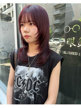 カフ(CAF) CAF松本/ウルフレイヤー/ボルドーカラー/心斎橋/大阪