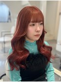 深みのあるオレンジレッド