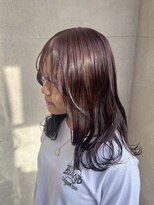インフィニティー infinity HAIR SPACE BLOOM ブリーチなしカシスレッド