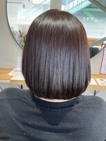 セン バイ エント(sen by emt) 丸みボブ×透明感ブラウンカラー