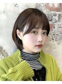 地毛風縮毛矯正美髪髪質改善ショートボブ　新宿