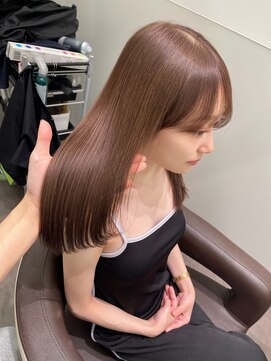 パルス ヨコハマ(PULSE yokohama) ブリーチなし透明感カラーダブルカラー内巻きロングレイヤー