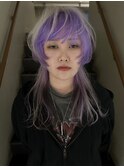 ハイレイヤー×ホワイト×パープル