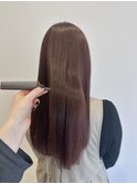 髪質改善トリートメント×レッドカラー