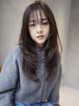 ニコ トウキョウ 渋谷(nico TOKYO) ロングレイヤー顔周りレイヤーハッシュカット透明感カラー