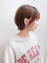 リブランド 銀座(REBRAND)&nbsp;★オレンジベージュショートウルフ耳掛け前髪あり