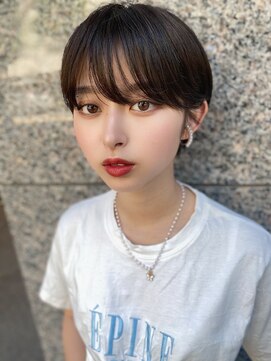 ミモザワークス(Mimosa Works) 大人ショートボブ丸みショートカットマッシュショート 前髪あり