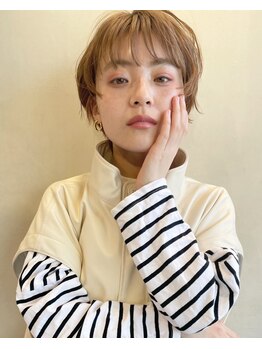 シーンヨコハマ 横浜店(SCENE yokohama)の写真/ショートカットなら《SCENE》にお任せ◎360度どこから見ても美しいシルエットへ◆カット￥4000～[横浜]