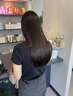 【自然な艶髪へ◎】髪質改善ストレート+6step トリートメント¥18000#高松