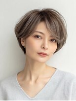 Heart's美人設計と白髪ぼかし専門店 青山表参道店 脱白髪染め/ショートヘア【ハーツ】&nbsp;白髪ぼかし脱白髪染め似合わせショートボブ40代50代60代