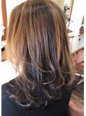 セミロングレイヤー♪