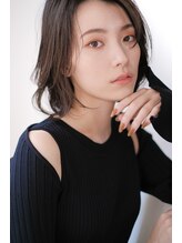 アッシュ 元住吉店(Ash) 暗髪×前下がりレイヤーボブ