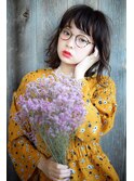 Lien☆小顔セミウェットウェーブパーマ×ダークオリーブカラー