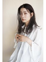 くせ毛風／ナチュラルロング